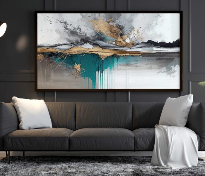 QUADRO  ABSTRATO PINTURA ARTE MODERNA - Imagem 2