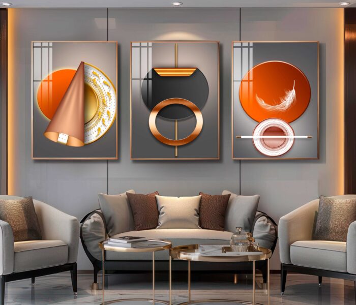 CONJUNTO ILUSTRAÇÃO ARTE LUXO DECOR - Imagem 4