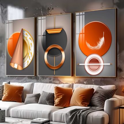 CONJUNTO ILUSTRAÇÃO ARTE LUXO DECOR