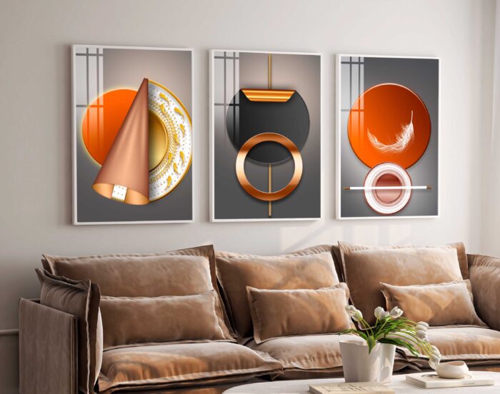 CONJUNTO ILUSTRAÇÃO ARTE LUXO DECOR - Imagem 3