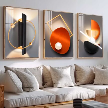 CONJUNTO ILUSTRAÇÃO MODERNA ARTE DECOR