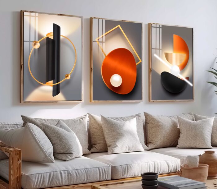 CONJUNTO ILUSTRAÇÃO MODERNA ARTE DECOR