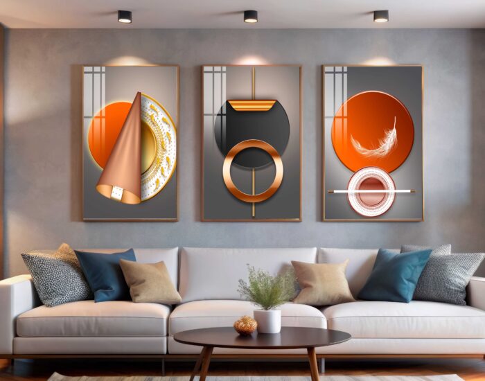 CONJUNTO ILUSTRAÇÃO ARTE LUXO DECOR - Imagem 2