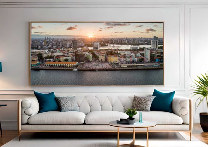 QUADRO RECIFE EM UM BELO FIM DE TARDE - Imagem 4