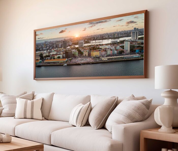 QUADRO RECIFE EM UM BELO FIM DE TARDE - Imagem 3