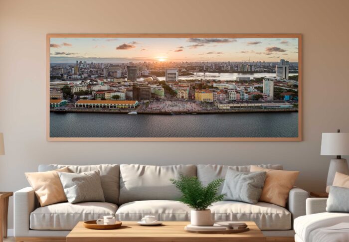 QUADRO RECIFE EM UM BELO FIM DE TARDE - Imagem 2