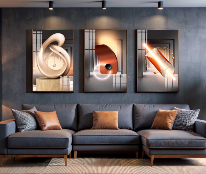 CONJUNTO GEOMETRICO MODERNO DECOR - Imagem 5