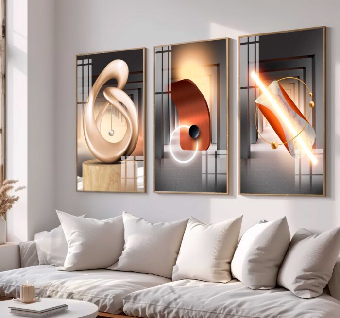CONJUNTO GEOMETRICO MODERNO DECOR - Imagem 3