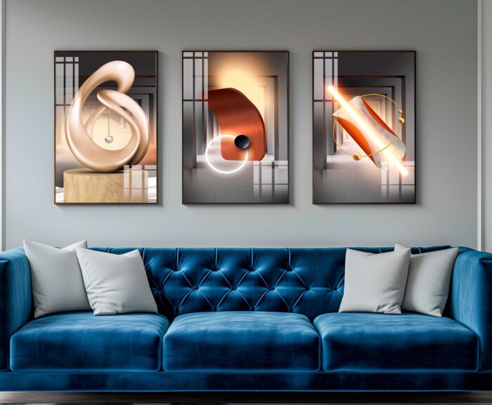 CONJUNTO GEOMETRICO MODERNO DECOR - Imagem 2