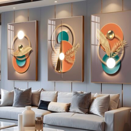 CONJUNTO DE DECORAÇÃO MODERNA ARTE DE LUXO
