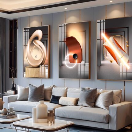 CONJUNTO GEOMETRICO MODERNO DECOR