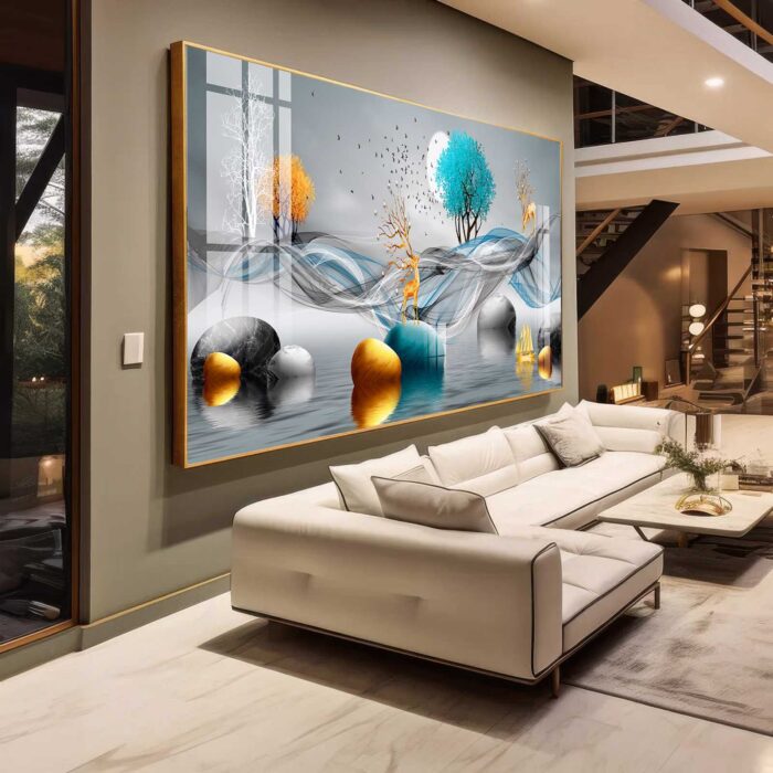 QUADRO EM BELA ARTE DIGITAL ABSTRATA DECOR - Imagem 4