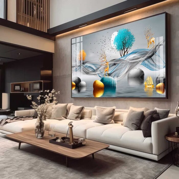 QUADRO EM BELA ARTE DIGITAL ABSTRATA DECOR - Imagem 3