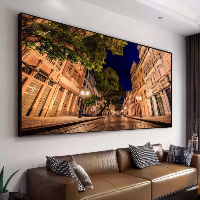 QUADRO RUA DO BOM JESUS A NOITE - Imagem 3