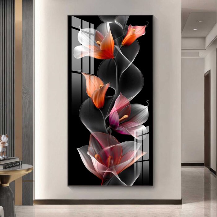 QUADRO EM BELA ARTE ABSTRATO FLORAL - Imagem 3