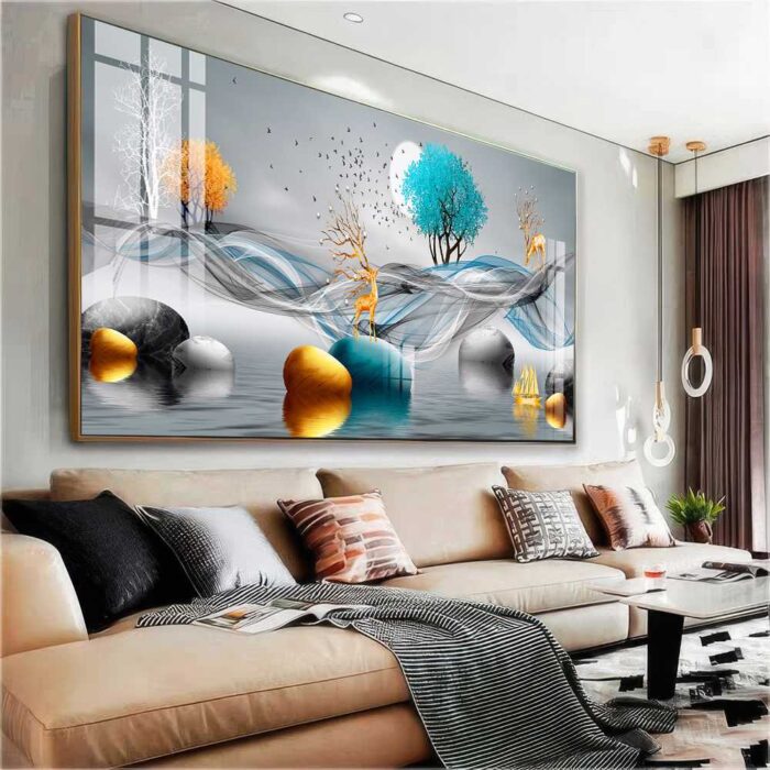QUADRO EM BELA ARTE DIGITAL ABSTRATA DECOR - Imagem 2