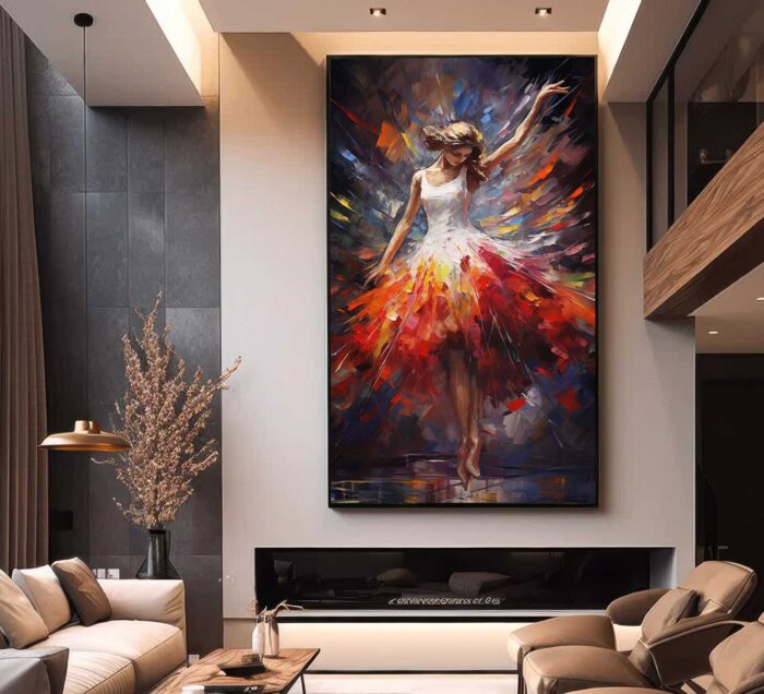 QUADRO ARTE PINTURA A BAILARINA - Imagem 5