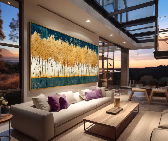 QUADRO ABSTRATO EM PINTURA MODERNA - Imagem 5
