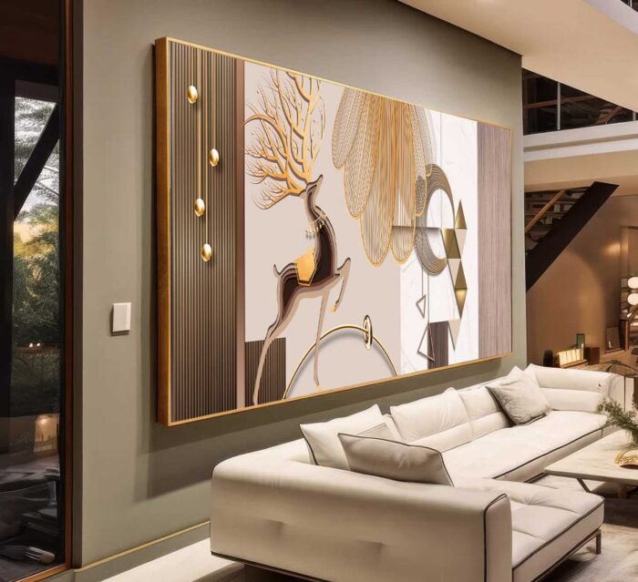 QUADRO UMA ILUSTRAÇÃO MODERNA DE DECORAÇÃO - Imagem 5