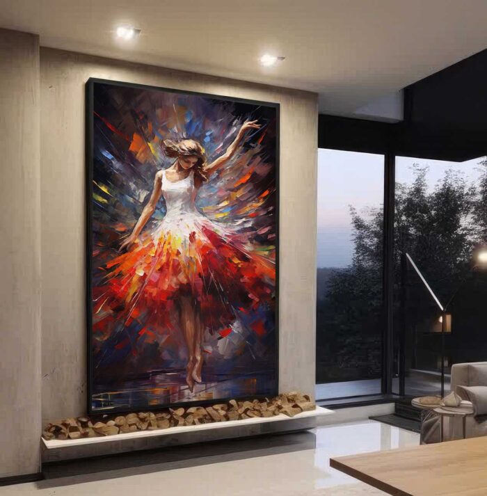 QUADRO ARTE PINTURA A BAILARINA - Imagem 4