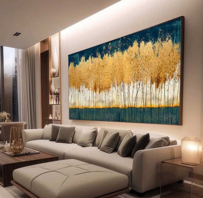 QUADRO ABSTRATO EM PINTURA MODERNA - Imagem 4