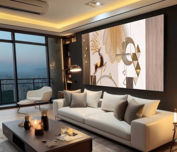 QUADRO UMA ILUSTRAÇÃO MODERNA DE DECORAÇÃO - Imagem 4