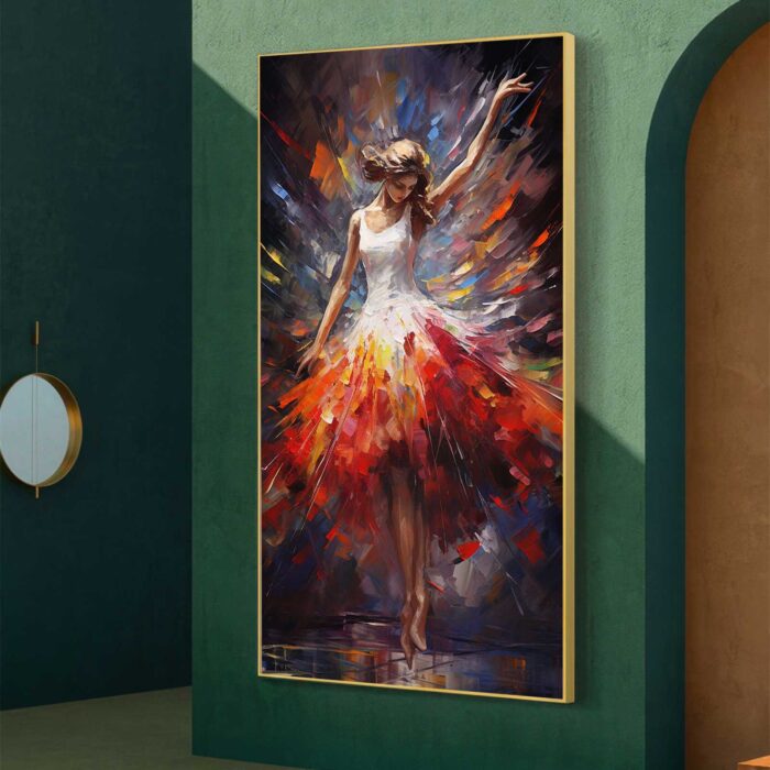 QUADRO ARTE PINTURA A BAILARINA