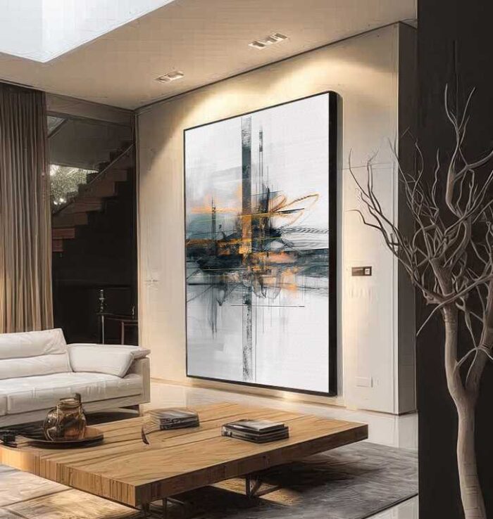 QUADRO UM MODERNO ABSTRATO DECOR - Imagem 2
