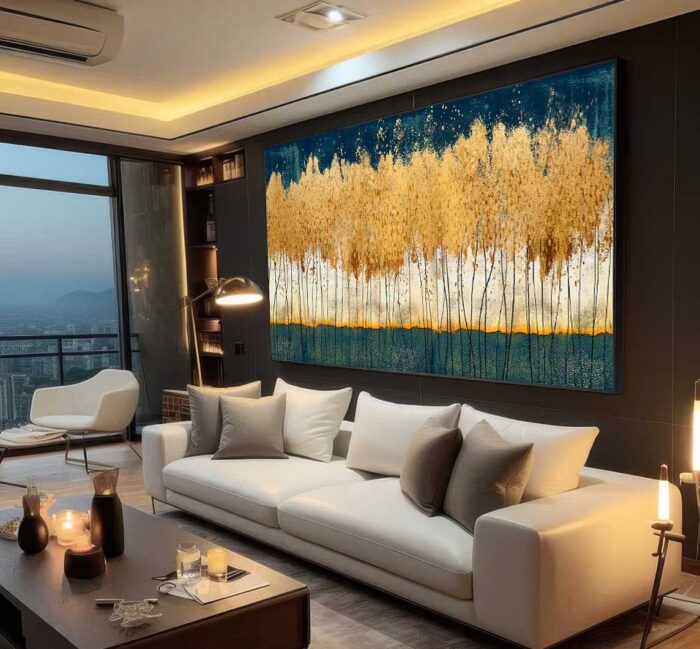 QUADRO ABSTRATO EM PINTURA MODERNA - Imagem 2