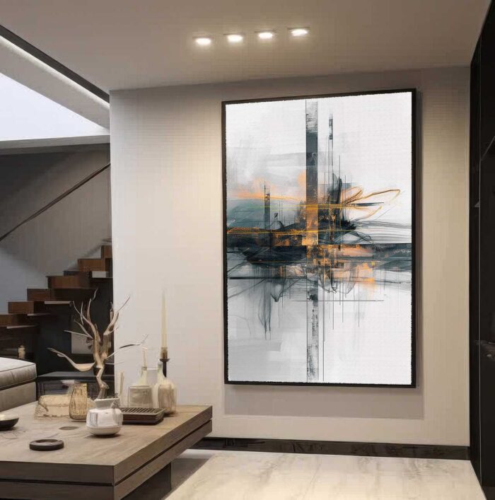 QUADRO UM MODERNO ABSTRATO DECOR
