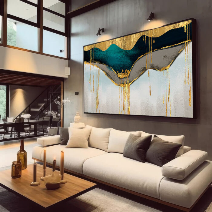QUADRO ABSTRATO DECORATIVO DESIGNER MODERNO - Imagem 5