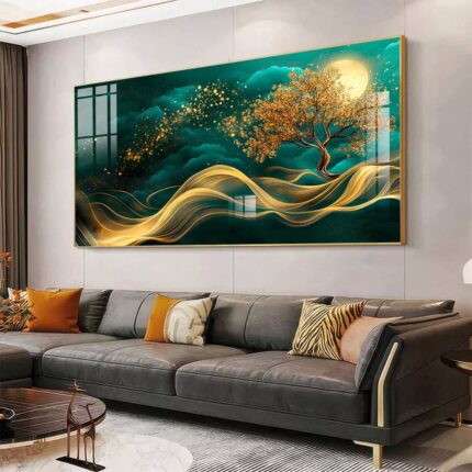 QUADRO ELEGÂNCIA MODERNA EM ILUSTRAÇÃO ABSTRATA