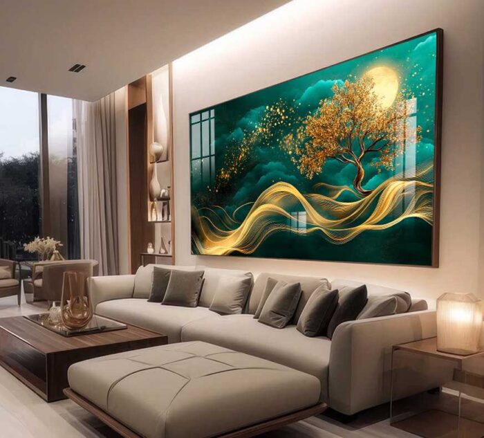 QUADRO ELEGÂNCIA MODERNA EM ILUSTRAÇÃO ABSTRATA - Imagem 3