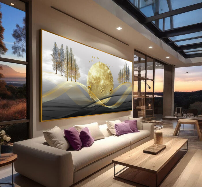 QUADRO ILUSTRAÇÃO EM ARTE DE PAISAGEM - Imagem 5