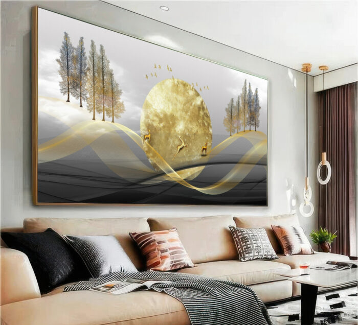 QUADRO ILUSTRAÇÃO EM ARTE DE PAISAGEM - Imagem 3