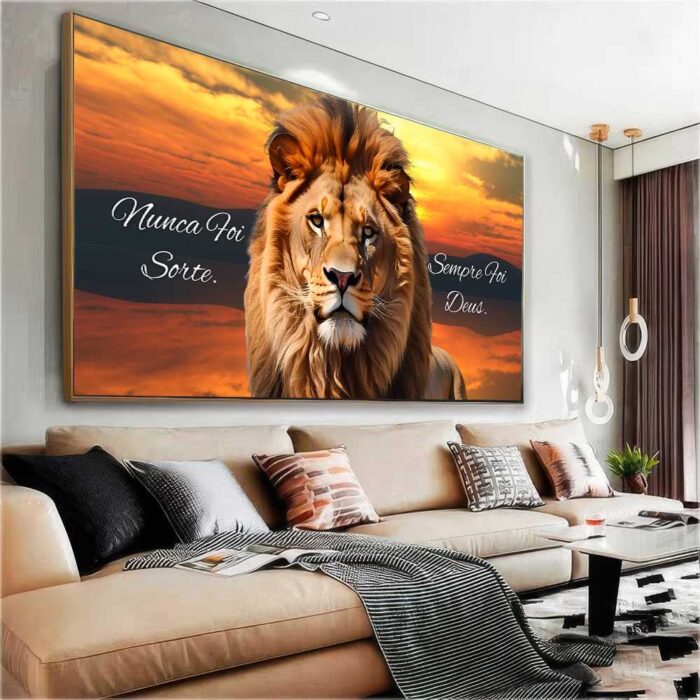 QUADRO LEÃO COM FRASES - Imagem 5