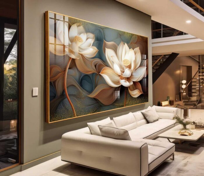 QUADRO FLORES EM ABSTRATOS DECOR