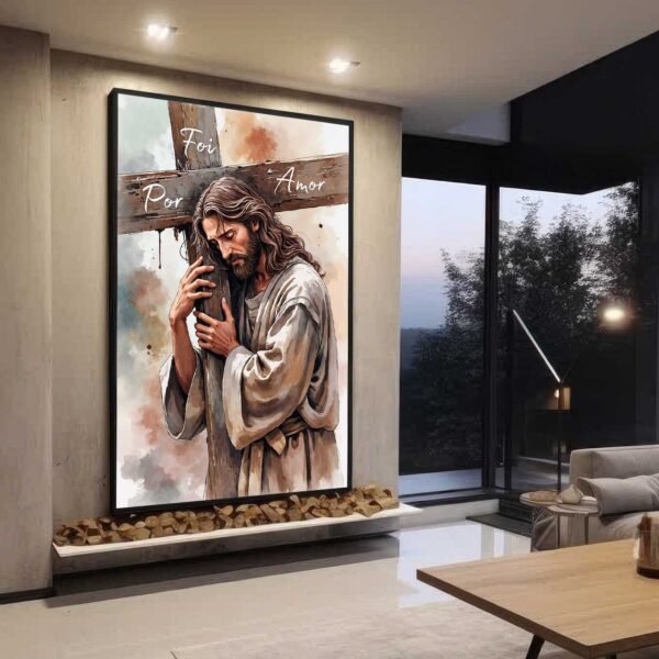 QUADRO JESUS FOI POR AMOR