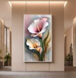 QUADRO FLOR COPO DE LEITE DECOR - Imagem 5