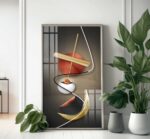 QUADRO ARTE ILUSTRAÇÃO DECOR VERTICAL