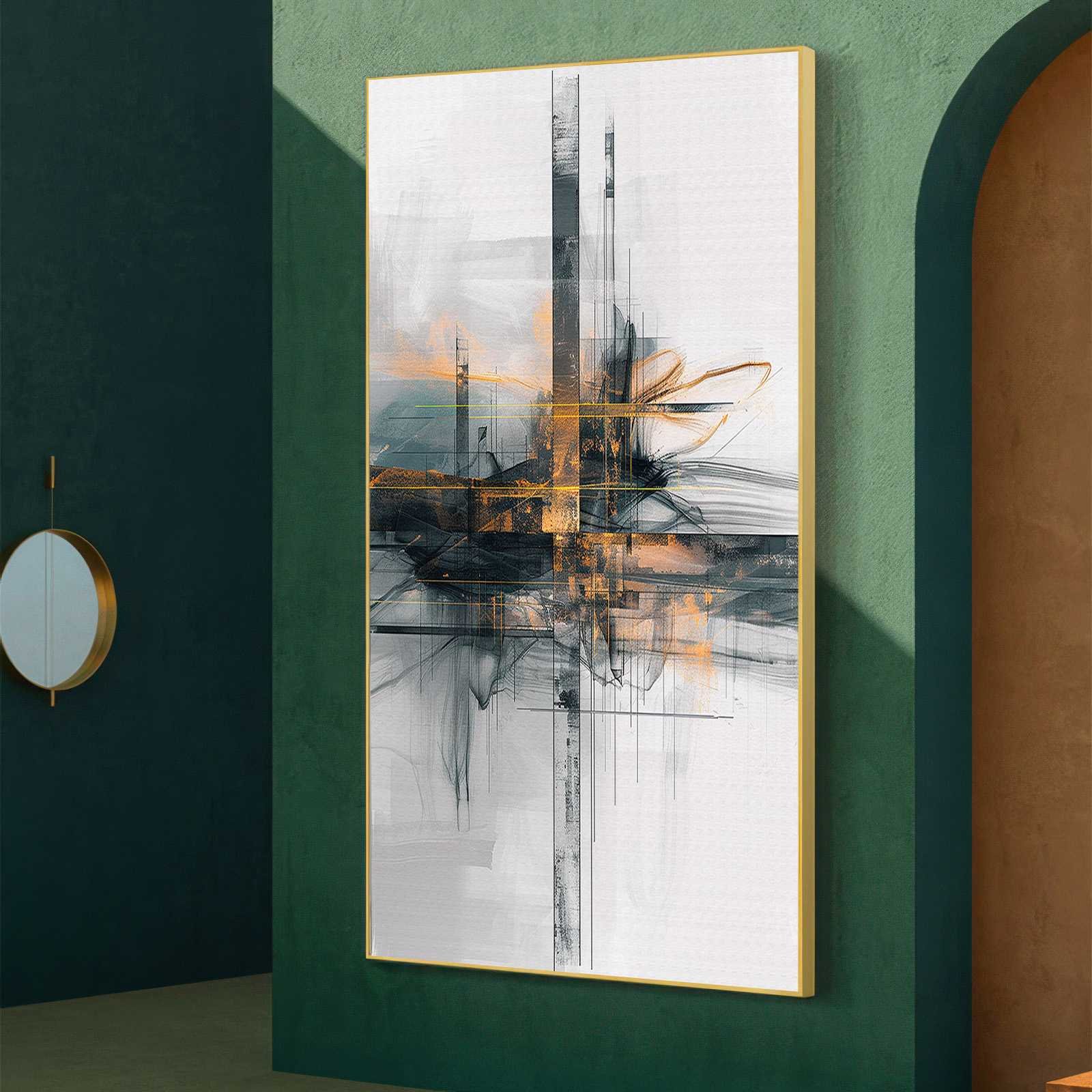D1 QUADRO UM MODERNO ABSTRATO DECOR - Imagem 5