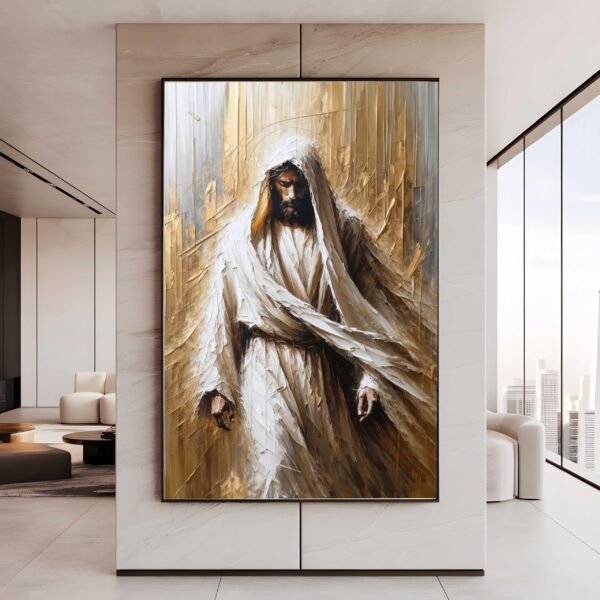 QUADRO JESUS EM BELA ARTE PINTURA