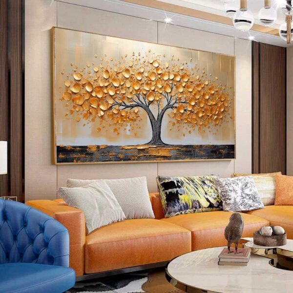 QUADRO ILUSTRAÇÃO BELA ÀRVORE ABSTRATA