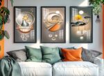 CONJUNTO MODERNO EM ILUSTRAÇÕES DE DECORAÇÃO - Imagem 5