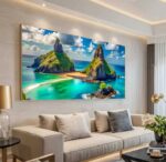 QUADRO EM BELA PAISAGEM AO MAR DE NORONHA