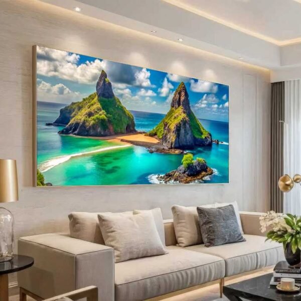 QUADRO EM BELA PAISAGEM AO MAR DE NORONHA