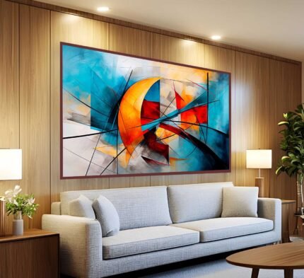QUDRO EM PINTURA MODERNA ABSTRATA DECOR