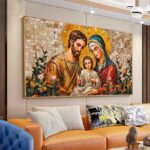 QUADRO ARTE PINTURA SAGRADA FAMILIA