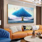 QUADRO ILSUTRAÇÃO A ARVORE AZUL - Imagem 5