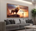 QUADRO INSPIRADOR LEÃO COM FRASE SEJA FORTE - Imagem 5